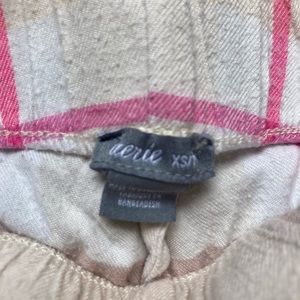 Aerie XS pink plaid pj pants